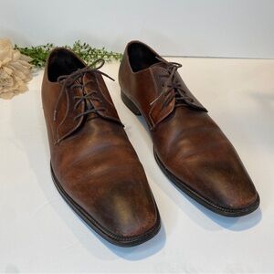 To Boot New York Adam Derrick Brampton Brown Leather Oxford Dress Shoes 11.5